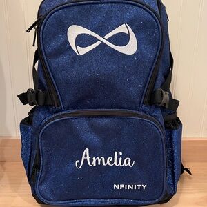 NFINITY Glitter Navy Backpack
